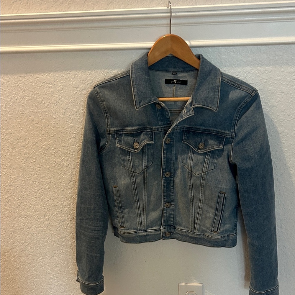 7 For All Mankind light blue denim jacket